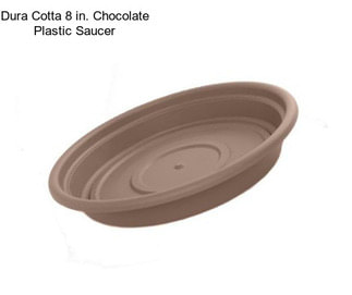 Dura Cotta 8 in. Chocolate Plastic Saucer