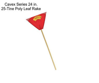 Cavex Series 24 in. 25-Tine Poly Leaf Rake