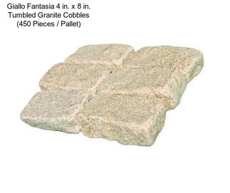 Giallo Fantasia 4 in. x 8 in. Tumbled Granite Cobbles (450 Pieces / Pallet)