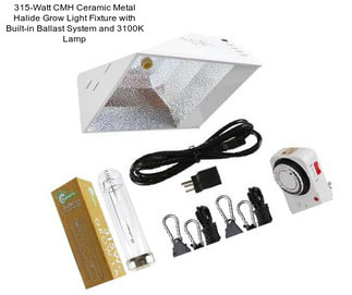 315-Watt CMH Ceramic Metal Halide Grow Light Fixture with Built-in Ballast System and 3100K Lamp