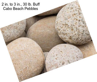 2 in. to 3 in., 30 lb. Buff Cabo Beach Pebbles