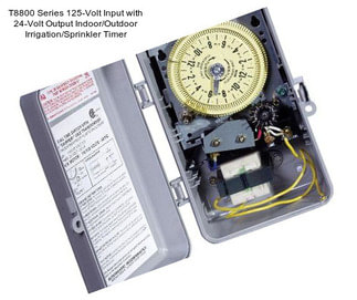 T8800 Series 125-Volt Input with 24-Volt Output Indoor/Outdoor Irrigation/Sprinkler Timer