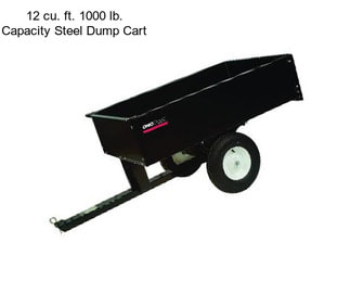 12 cu. ft. 1000 lb. Capacity Steel Dump Cart