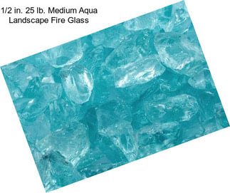 1/2 in. 25 lb. Medium Aqua Landscape Fire Glass