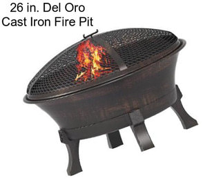 26 in. Del Oro Cast Iron Fire Pit