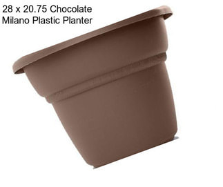 28 x 20.75 Chocolate Milano Plastic Planter