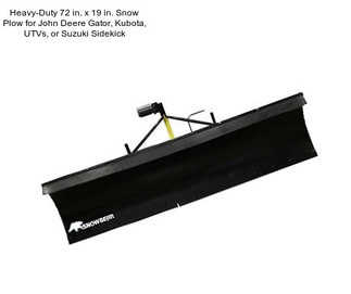 Heavy-Duty 72 in. x 19 in. Snow Plow for John Deere Gator, Kubota, UTVs, or Suzuki Sidekick