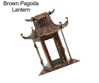 Brown Pagoda Lantern