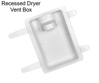 Recessed Dryer Vent Box