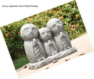 Lucky Japanese Jizo Family Praying