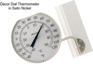 Decor Dial Thermometer in Satin Nickel