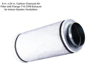 8 in. x 24 in. Carbon Charcoal Air Filter with Flange 710 CFM Exhaust for Indoor Garden Ventialtion