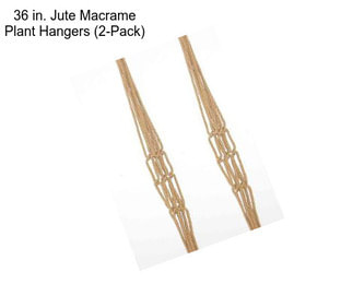 36 in. Jute Macrame Plant Hangers (2-Pack)