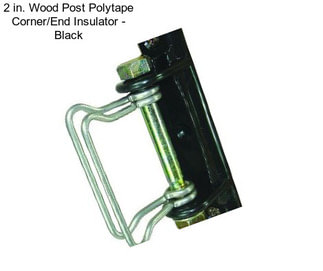2 in. Wood Post Polytape Corner/End Insulator - Black