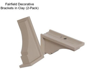 Fairfield Decorative Brackets in Clay (2-Pack)