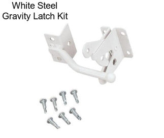 White Steel Gravity Latch Kit