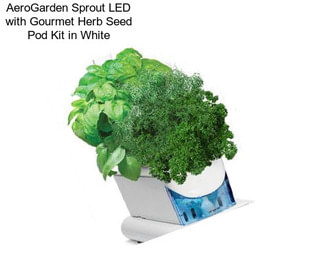 AeroGarden Sprout LED with Gourmet Herb Seed Pod Kit in White