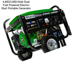 4,850/3,850-Watt Dual Fuel Powered Electric Start Portable Generator