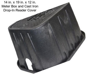 14 in. x 19 in. x 12 in. Meter Box and Cast Iron Drop-In Reader Cover