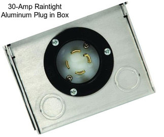 30-Amp Raintight Aluminum Plug in Box
