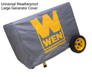 Universal Weatherproof Large Generator Cover