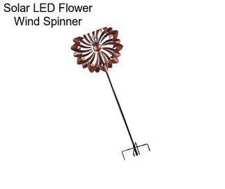 Solar LED Flower Wind Spinner
