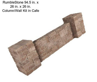 RumbleStone 94.5 in. x 26 in. x 26 in. Column/Wall Kit in Cafe