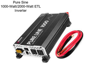 Pure Sine 1000-Watt/2000-Watt ETL Inverter