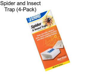 Spider and Insect Trap (4-Pack)