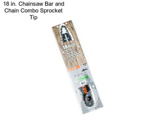 18 in. Chainsaw Bar and Chain Combo Sprocket Tip