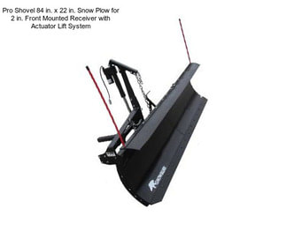 Pro Shovel 84 in. x 22 in. Snow Plow for 2 in. Front Mounted Receiver with Actuator Lift System