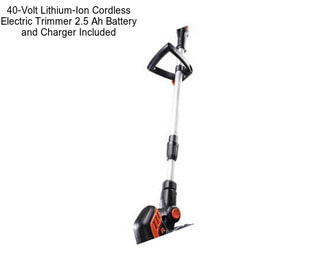 40-Volt Lithium-Ion Cordless Electric Trimmer 2.5 Ah Battery and Charger Included