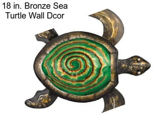 18 in. Bronze Sea Turtle Wall Dcor