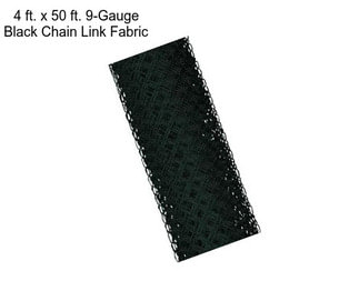 4 ft. x 50 ft. 9-Gauge Black Chain Link Fabric
