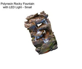 Polyresin Rocky Fountain with LED Light - Small