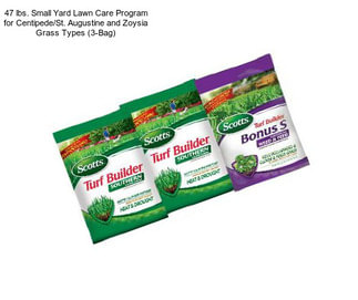 47 lbs. Small Yard Lawn Care Program for Centipede/St. Augustine and Zoysia Grass Types (3-Bag)