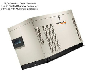 27,000-Watt 120-Volt/240-Volt Liquid Cooled Standby Generator 3-Phase with Aluminum Enclosure