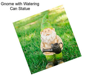Gnome with Watering Can Statue