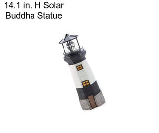 14.1 in. H Solar Buddha Statue