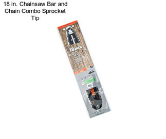 18 in. Chainsaw Bar and Chain Combo Sprocket Tip