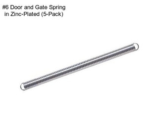 #6 Door and Gate Spring in Zinc-Plated (5-Pack)