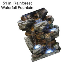 51 in. Rainforest Waterfall Fountain