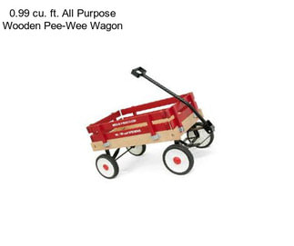 0.99 cu. ft. All Purpose Wooden Pee-Wee Wagon