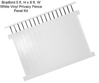 Bradford 5 ft. H x 8 ft. W White Vinyl Privacy Fence Panel Kit