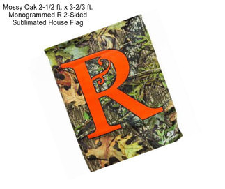 Mossy Oak 2-1/2 ft. x 3-2/3 ft. Monogrammed R 2-Sided Sublimated House Flag