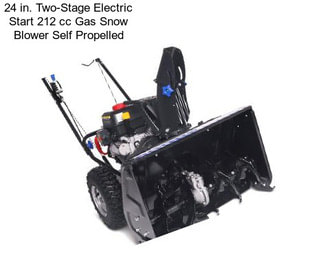 24 in. Two-Stage Electric Start 212 cc Gas Snow Blower Self Propelled