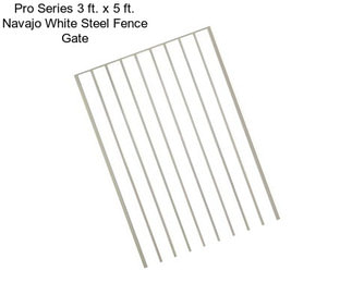 Pro Series 3 ft. x 5 ft. Navajo White Steel Fence Gate