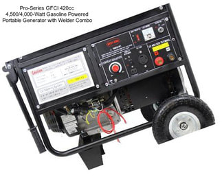 Pro-Series GFCI 420cc 4,500/4,000-Watt Gasoline Powered Portable Generator with Welder Combo