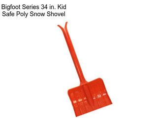 Bigfoot Series 34 in. Kid Safe Poly Snow Shovel
