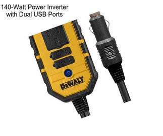 140-Watt Power Inverter with Dual USB Ports